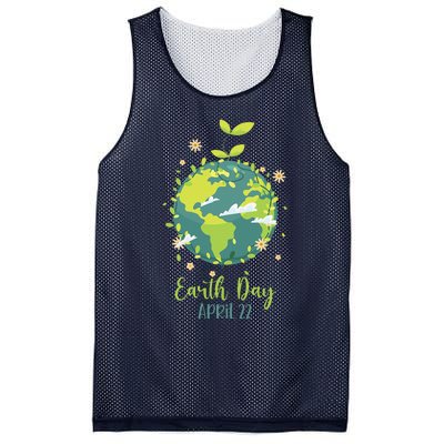 Earth Day Everyday Planet Design Earth Day Mesh Reversible Basketball Jersey Tank