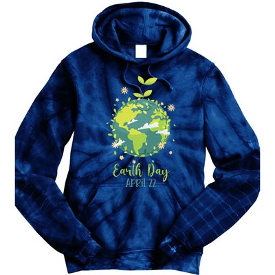 Earth Day Everyday Planet Design Earth Day Tie Dye Hoodie