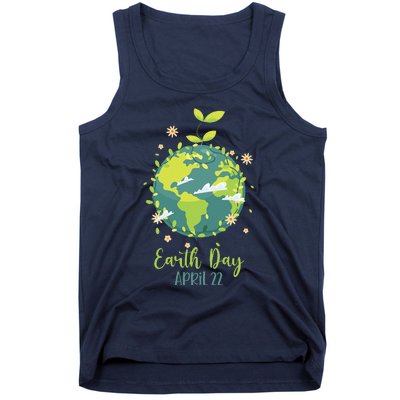 Earth Day Everyday Planet Design Earth Day Tank Top