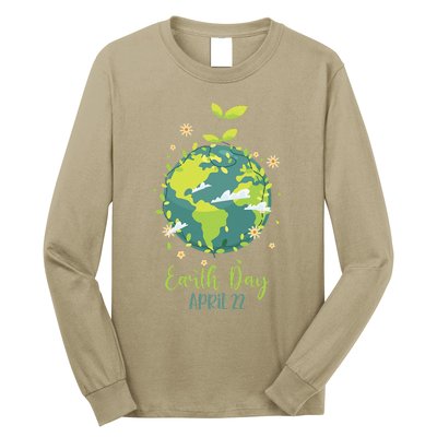 Earth Day Everyday Planet Design Earth Day Long Sleeve Shirt