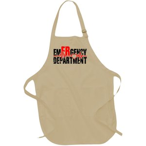 Emergency Departt Ed Heartbeat Valentine’s Day Squad Great Gift Full-Length Apron With Pockets