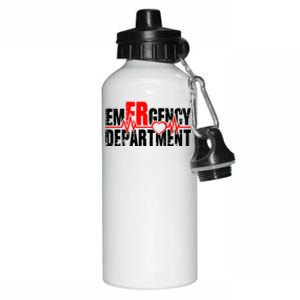 Emergency Departt Ed Heartbeat Valentine’s Day Squad Great Gift Aluminum Water Bottle