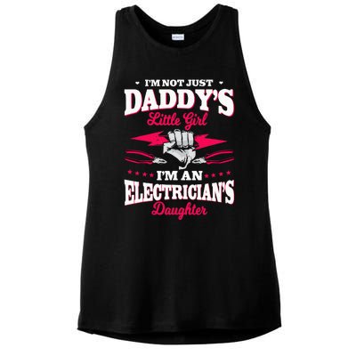 Electrician Dad Electrical Repairman Electronics Technician Ladies PosiCharge Tri-Blend Wicking Tank