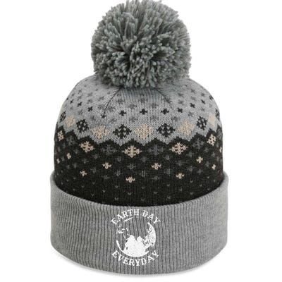 Earth Day Everyday Retro Environmental Save Earth Day The Baniff Cuffed Pom Beanie