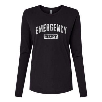 Emergency Department Er Doctor Physician Nurse Womens Cotton Relaxed Long Sleeve T-Shirt