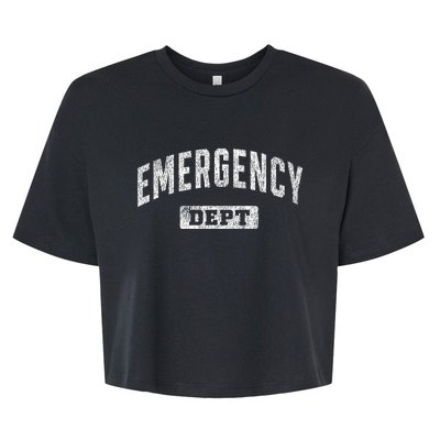 Emergency Department Er Doctor Physician Nurse Bella+Canvas Jersey Crop Tee