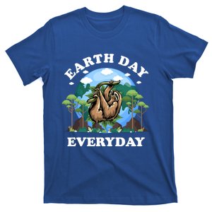 Earth Day Everyday Sloth Peace Love Planet And Animals Funny Gift T-Shirt