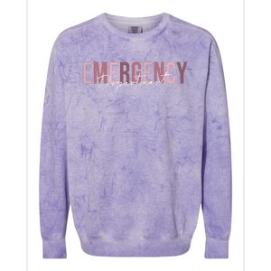 Emergency Department Emergency Room Healthcare Nursing Colorblast Crewneck Sweatshirt