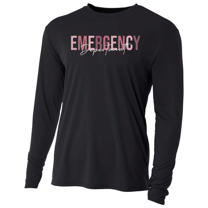 Emergency Department Emergency Room Healthcare Nursing Cooling Performance Long Sleeve Crew