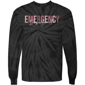 Emergency Department Emergency Room Healthcare Nursing Tie-Dye Long Sleeve Shirt