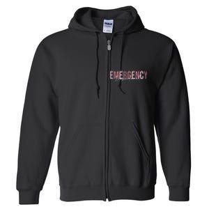 Emergency Department Emergency Room Healthcare Nursing Full Zip Hoodie