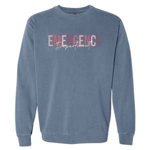 Emergency Department Emergency Room Healthcare Nursing Garment-Dyed Sweatshirt