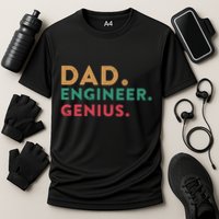 Engineering Dad Engineer Dads Dad Engineer Genius Gift Performance Shirt