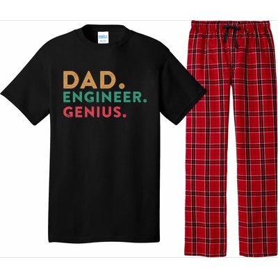 Engineering Dad Engineer Dads Dad Engineer Genius Gift Pajama Set