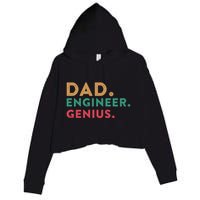 Engineering Dad Engineer Dads Dad Engineer Genius Gift Crop Fleece Hoodie