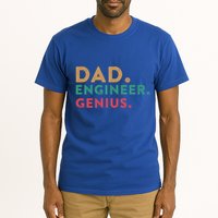 Engineering Dad Engineer Dads Dad Engineer Genius Gift Tall T-Shirt