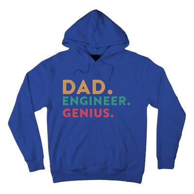 Engineering Dad Engineer Dads Dad Engineer Genius Gift Tall Hoodie