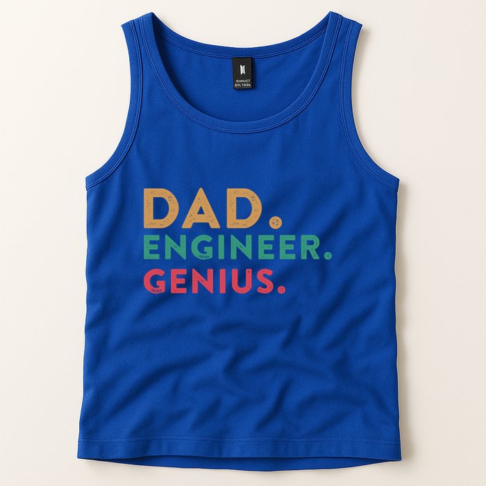 Engineering Dad Engineer Dads Dad Engineer Genius Gift Tank Top