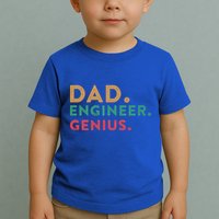 Engineering Dad Engineer Dads Dad Engineer Genius Gift Toddler T-Shirt