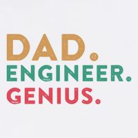 Engineering Dad Engineer Dads Dad Engineer Genius Gift Garment-Dyed Sweatshirt