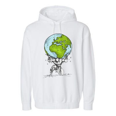 Earth Day, Earth Day, Earth Day, Earth Day Garment-Dyed Fleece Hoodie