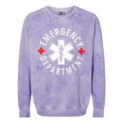 Emergency Department Emergency Room Healthcare Nursing Nurse Colorblast Crewneck Sweatshirt