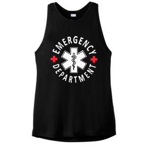 Emergency Department Emergency Room Healthcare Nursing Nurse Ladies PosiCharge Tri-Blend Wicking Tank