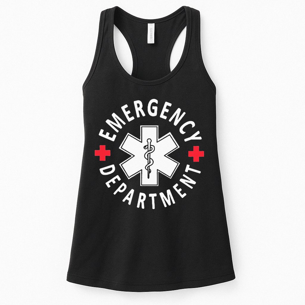 Emergency Department Emergency Room Healthcare Nursing Nurse Womens Tank Top