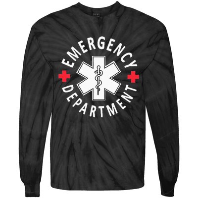 Emergency Department Emergency Room Healthcare Nursing Nurse Tie-Dye Long Sleeve Shirt