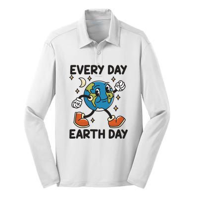 Every Day Earth Day Silk Touch Performance Long Sleeve Polo