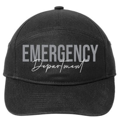 Emergency Department Emergency Room Healthcare Nursing 7-Panel Snapback Hat