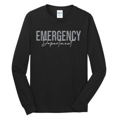 Emergency Department Emergency Room Healthcare Nursing Tall Long Sleeve T-Shirt