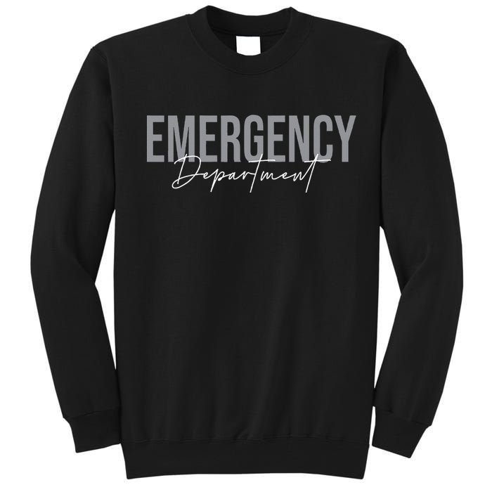 Emergency Department Emergency Room Healthcare Nursing Tall Sweatshirt