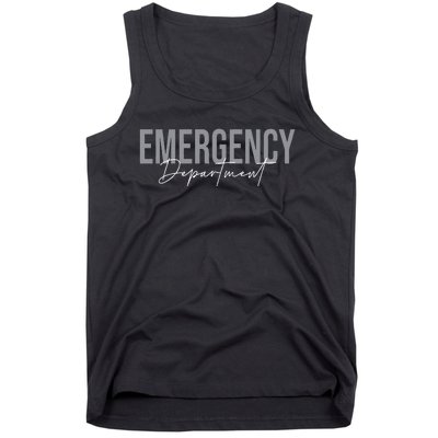 Emergency Department Emergency Room Healthcare Nursing Tank Top