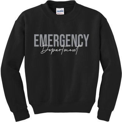 Emergency Department Emergency Room Healthcare Nursing Kids Sweatshirt