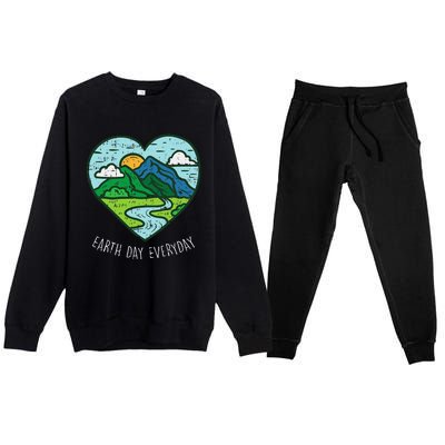 Earth Day Everyday April 22nd Environ Talist Gift Premium Crewneck Sweatsuit Set