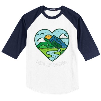 Earth Day Everyday April 22nd Environ Talist Gift Baseball Sleeve Shirt