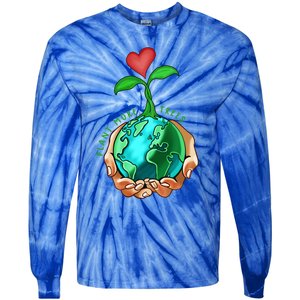 Earth Day Everyday Plant More Trees Save Our Climate Change Great Gift Tie-Dye Long Sleeve Shirt