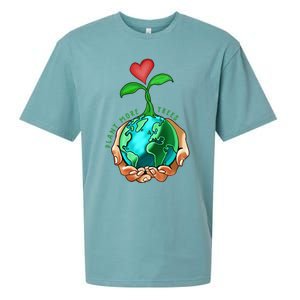 Earth Day Everyday Plant More Trees Save Our Climate Change Great Gift Sueded Cloud Jersey T-Shirt