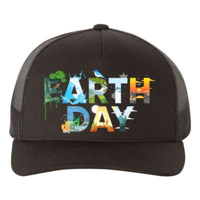 Earth Day Environmental Protection Save Tree & Animals Yupoong Adult 5-Panel Trucker Hat