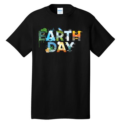 Earth Day Environmental Protection Save Tree & Animals Tall T-Shirt