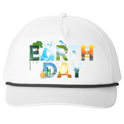 Earth Day Environmental Protection Save Tree & Animals Snapback Five-Panel Rope Hat