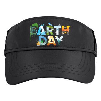 Earth Day Environmental Protection Save Tree & Animals Adult Drive Performance Visor