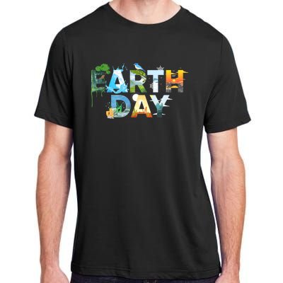 Earth Day Environmental Protection Save Tree & Animals Adult ChromaSoft Performance T-Shirt