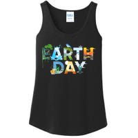 Earth Day Environmental Protection Save Tree & Animals Ladies Essential Tank