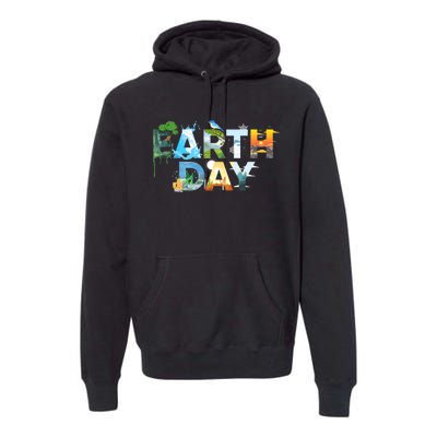 Earth Day Environmental Protection Save Tree & Animals Premium Hoodie