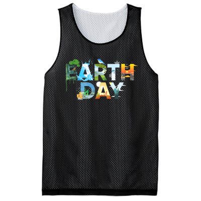 Earth Day Environmental Protection Save Tree & Animals Mesh Reversible Basketball Jersey Tank