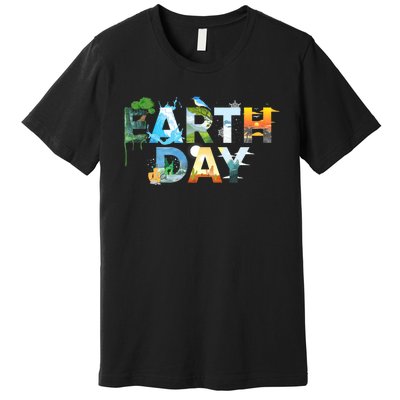 Earth Day Environmental Protection Save Tree & Animals Premium T-Shirt