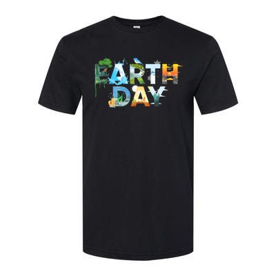 Earth Day Environmental Protection Save Tree & Animals Softstyle CVC T-Shirt