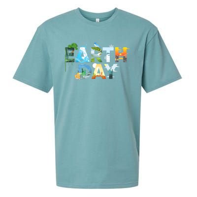 Earth Day Environmental Protection Save Tree & Animals Sueded Cloud Jersey T-Shirt